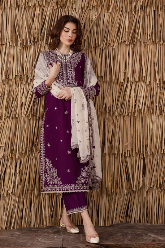 Summer Lawn 2026 — Embroidered 3-Piece Premium Suit Unstitched | Most Hit Design