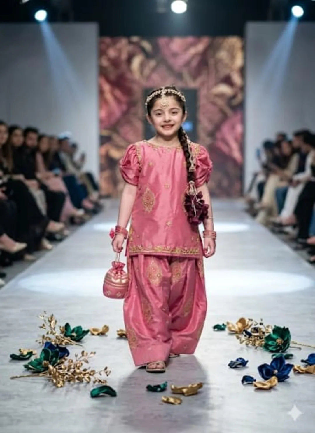 Pink Embroidered Girls 3 Piece Lawn Suit | Kids Summer Dress Pakistan (Ages 1–10)