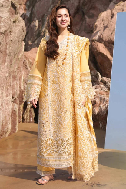 NUREH Summer Lawn Collection 2026 – Premium Embroidered 3 Piece Lawn Suit with Chiffon Dupatta | NR 176333
