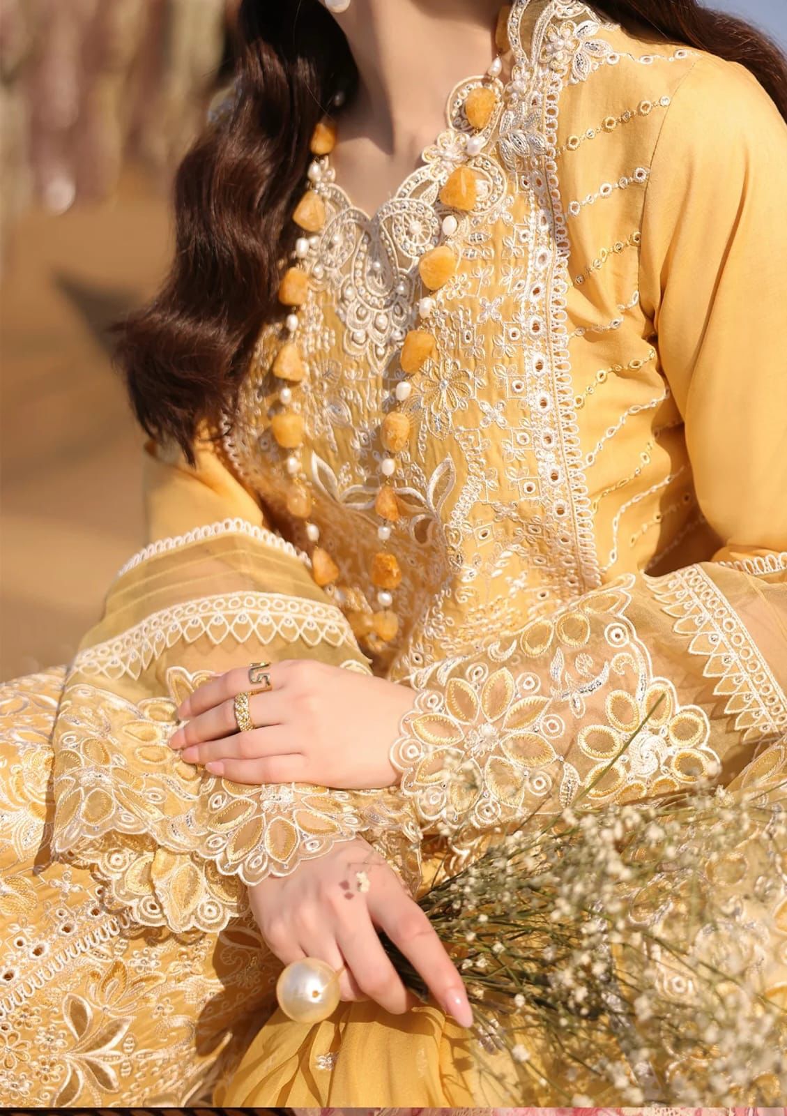 NUREH Summer Lawn Collection 2026 – Premium Embroidered 3 Piece Lawn Suit with Chiffon Dupatta | NR 176333