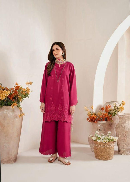 Sapphire Inspired  Lawn 3 Piece Embroidered Chikankari Suit with Digital Printed Dupatta | Premium Summer Collection 2026