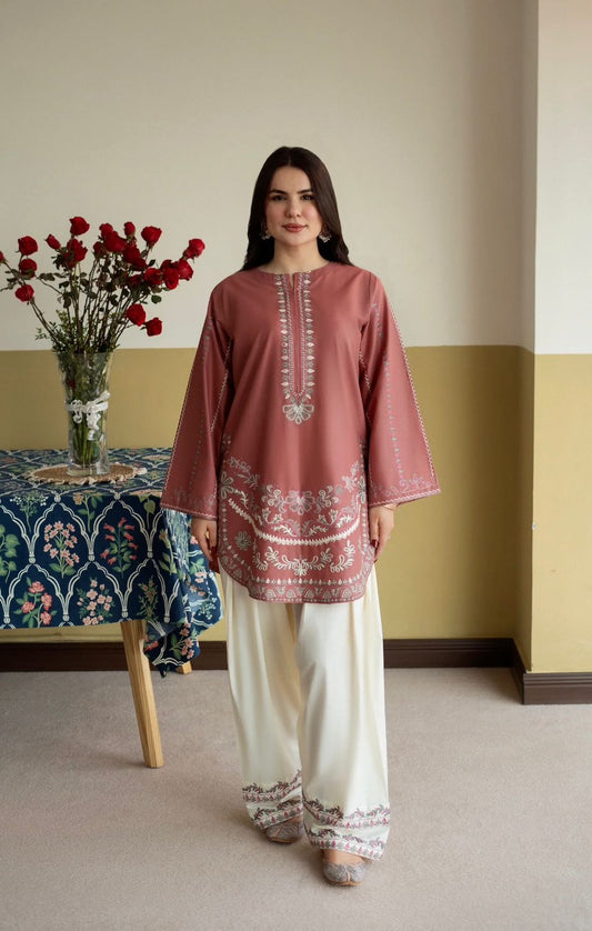Urge Pret 2026 — Unstitched Heavy Thread Embroidered 2-Piece Suit | Premium A+ Quality | Fully Embroidered Shirt & Trouser