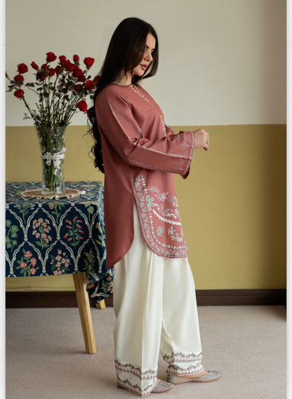 Urge Pret 2026 — Unstitched Heavy Thread Embroidered 2-Piece Suit | Premium A+ Quality | Fully Embroidered Shirt & Trouser