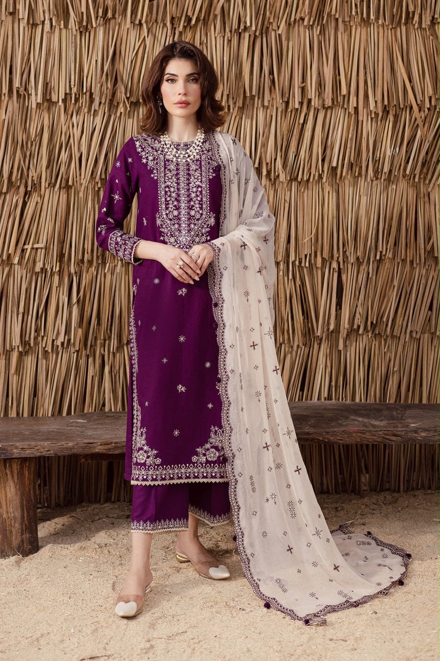 Summer Lawn 2026 — Embroidered 3-Piece Premium Suit Unstitched  | Most Hit Design