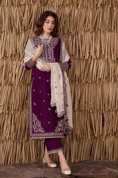 Summer Lawn 2026 — Embroidered 3-Piece Premium Suit Unstitched  | Most Hit Design